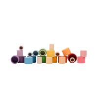 Stapelbakjes | Grapat | Regenboog | Set à 24 stuks