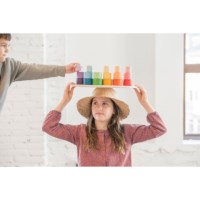 Stapelbakjes | Grapat | Regenboog | Set à 24 stuks