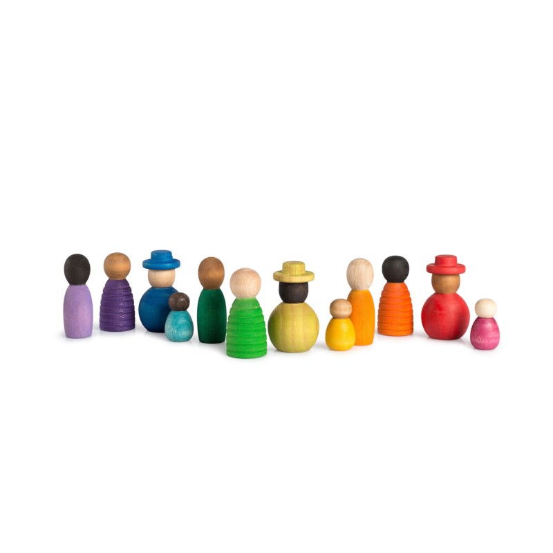 Poppetjes diversiteit | Grapat | Nin® | 12-delig