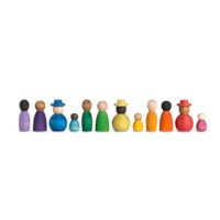 Poppetjes diversiteit | Grapat | Nin® | 12-delig