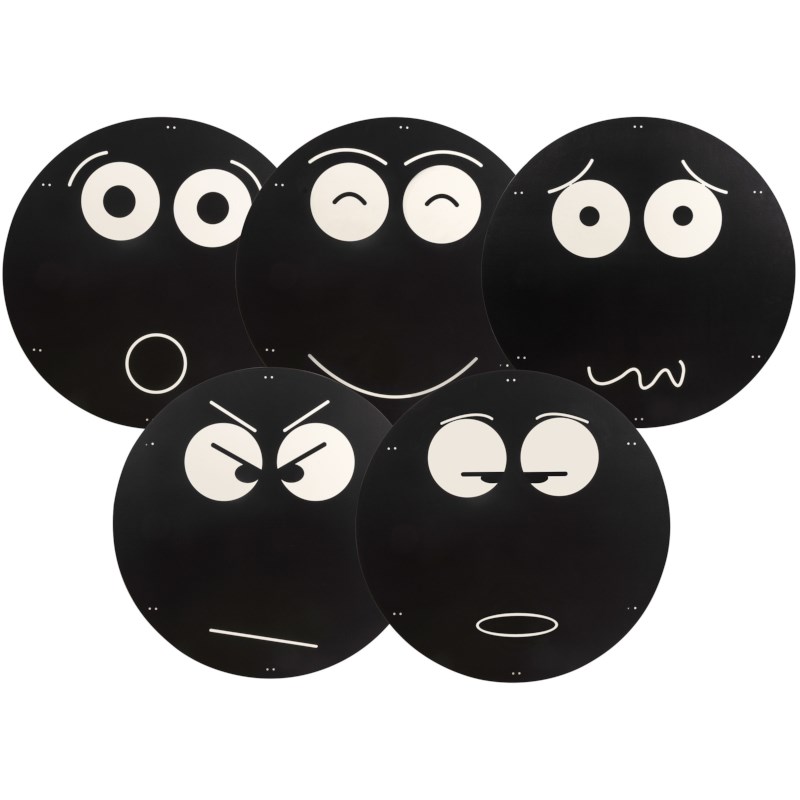 Krijtborden emoties | Set à 5 stuks