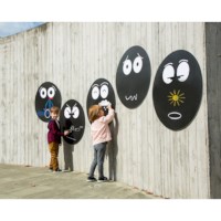 Krijtborden emoties | Set à 5 stuks