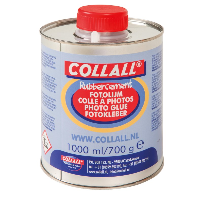 Fotolijm | Collall | Rubbercement | Blik 1000 ml