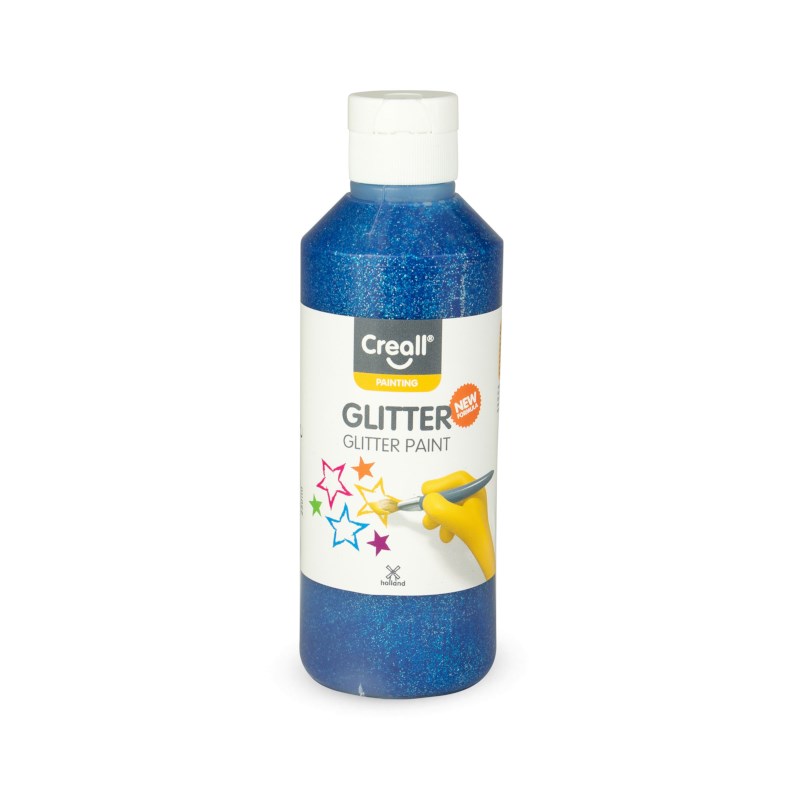 Glitterverf | Creall | Blauw | Flacon 250 ml
