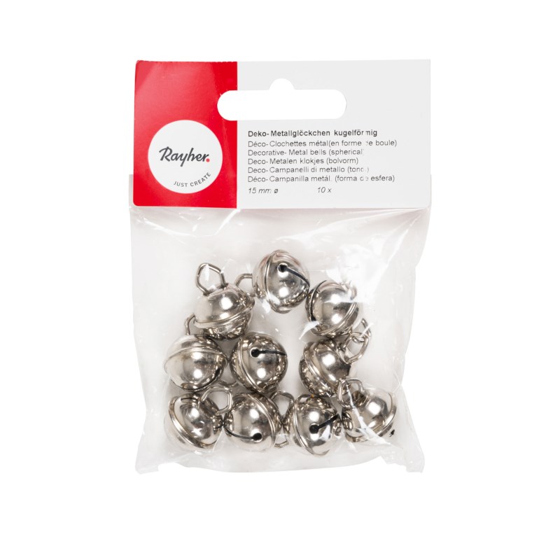 Belletjes | Rayher | Zilver | 15 mm | 10 stuks