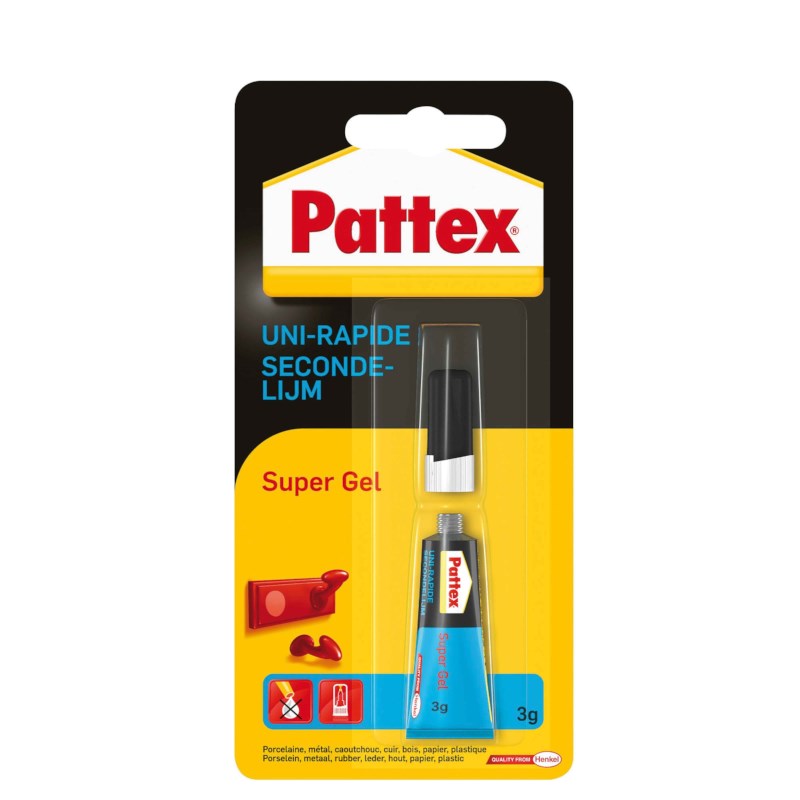 Secondelijm | Pattex | Super gel | 3 gram