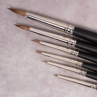 Penseel | Grimas | Rood marterhaar | Rond nr. 0