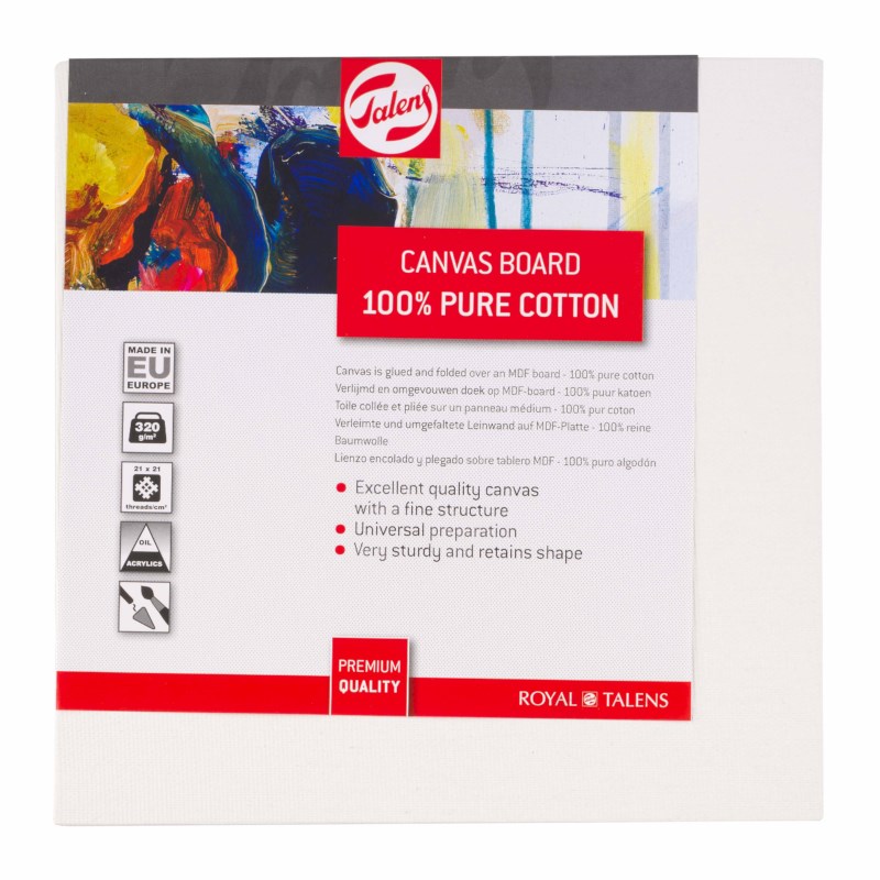 Canvas board | Talens | 20 x 20 cm