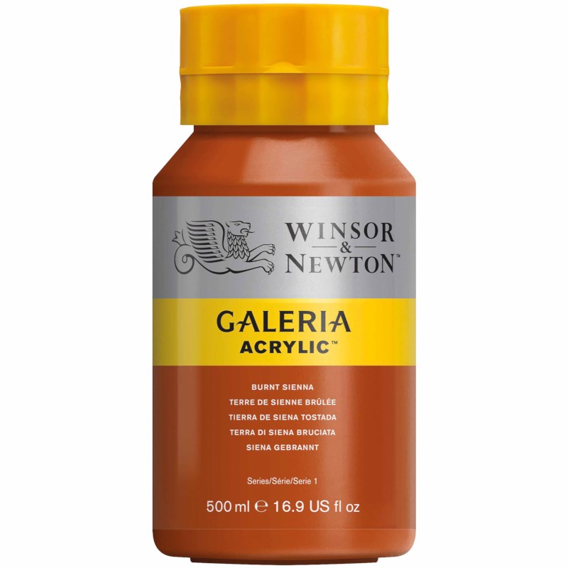 Acrylverf | Winsor & Newton Galeria | Burnt sienna 074 | 500 ml
