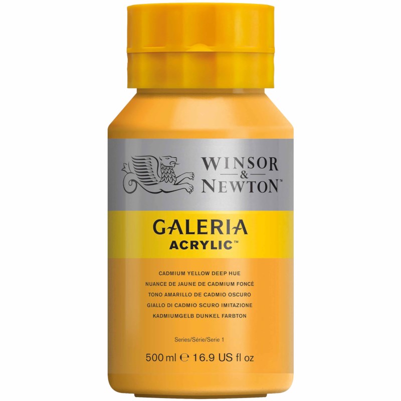 Acrylverf | Winsor & Newton Galeria | Cadmium yellow deep hue 115 | 500 ml