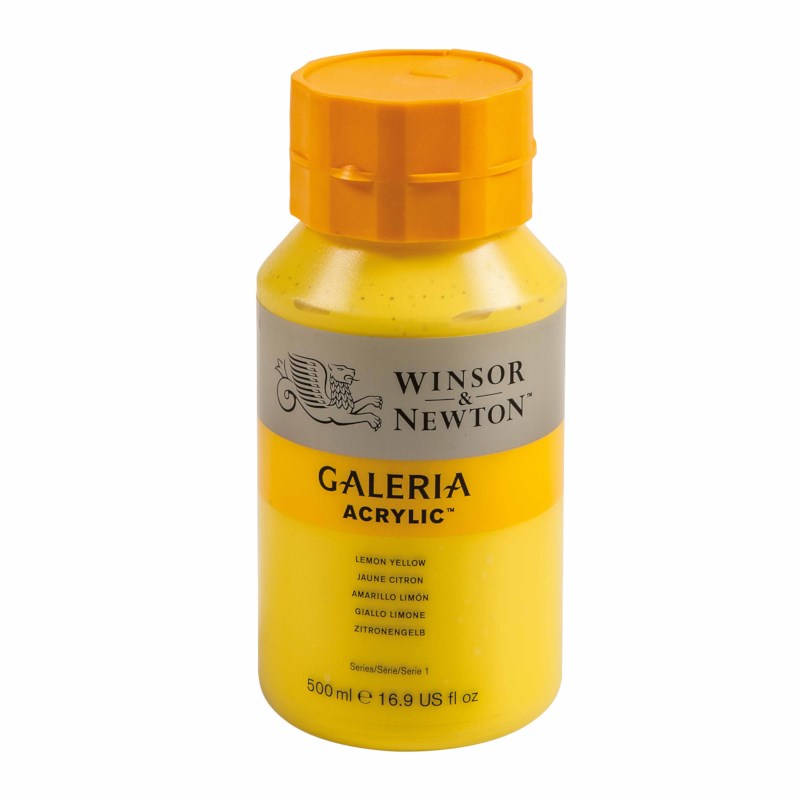 Acrylverf | Winsor & Newton Galeria | Lemon yellow 346 | 500 ml