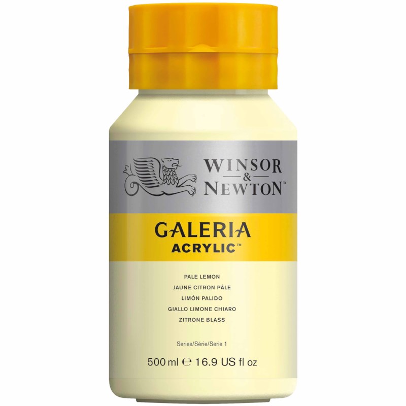 Acrylverf | Winsor & Newton Galeria | Pale lemon 434 | 500 ml
