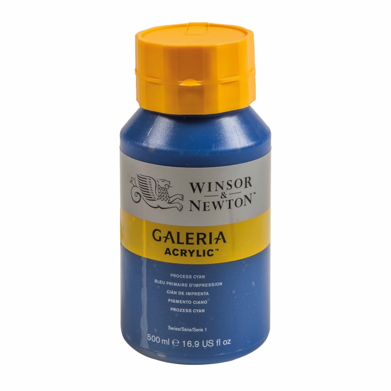 Acrylverf | Winsor & Newton Galeria | Process cyan 535 | 500 ml