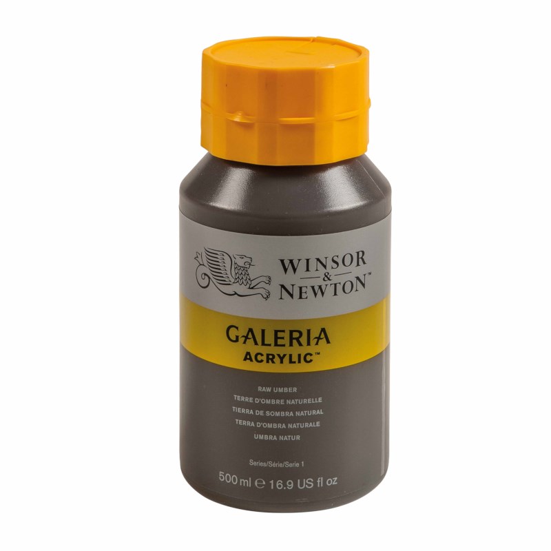 Acrylverf | Winsor & Newton Galeria | Raw umber 554 | 500 ml