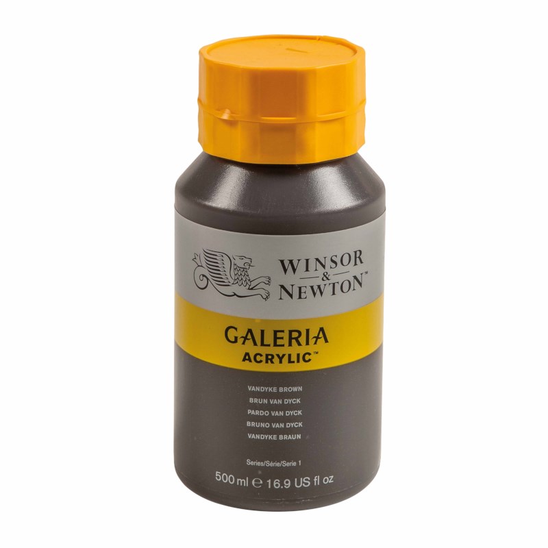 Acrylverf | Winsor & Newton Galeria | Vandyke brown 676 | 500 ml