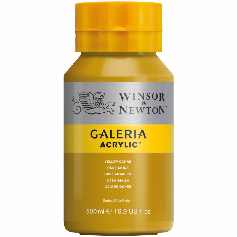 Acrylverf | Winsor & Newton Galeria | Yellow ochre 744 | 500 ml