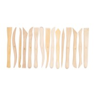 Boetseerspatels | Hout | 15 cm | 15 stuks