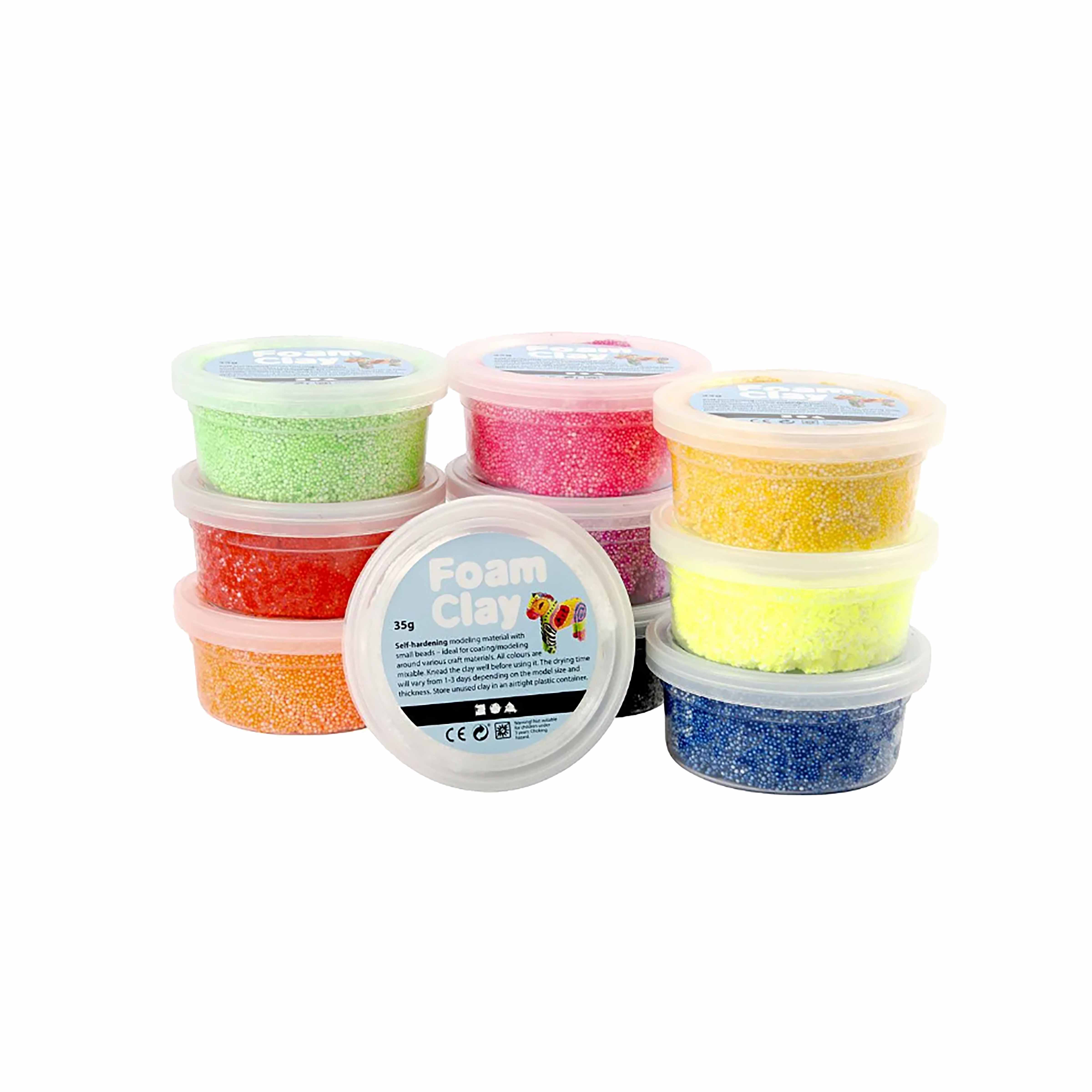 Foam Clay | 35 gram | Basis | 10 kleuren kopen? | thuis