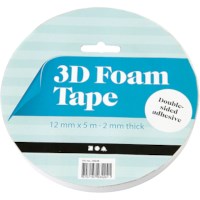 3D tape | Breedte 12 mm | Dikte 2 mm | Lengte 5 meter
