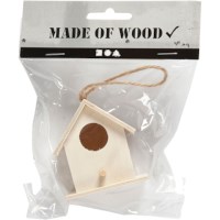 Vogelhuis | Populier | 6 x 6 cm