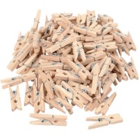 Mini wasknijpers | Berkenhout | 25 x 3 mm | Set à 100 stuks