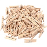 Knijpers | naturel | 20 stuks - Leuk voor een feest