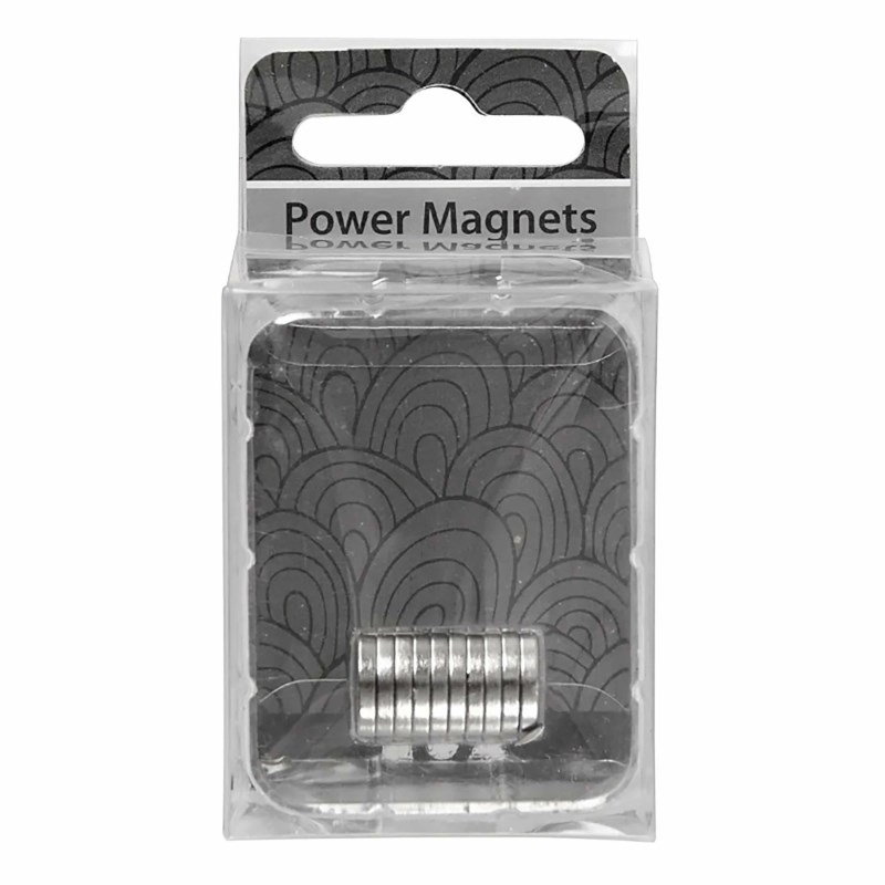 Power magneten | Diameter 10 mm | Dikte 2 mm | Set à 10 stuks