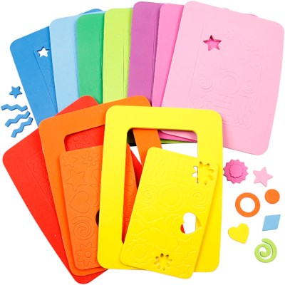 Fixo Kindertas met 5 dikke EVA-schuimplaten | verschillende kleuren | 20 x 30 cm | dikte 5 mm | perfect voor schoolhandwerk en decoraties | ontwikkel je creativiteit