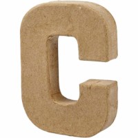 Papier-maché letter | C | Klein