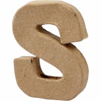 Papier-maché letter | S | Klein