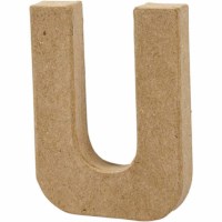 Papier-maché letter | U | Klein