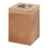 Waxinelichthouder | MDF | 7 x 7 x 10 cm