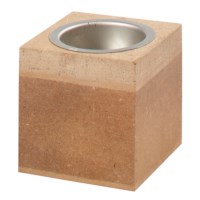Waxinelichthouder | MDF | 6 x 6 x 6 cm