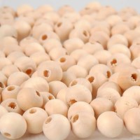 Houten kralen | Rond 8 mm | Blank hout | 100 stuks