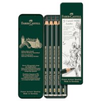 Tekenpotloden grafiet | Faber Castell | 9000 Jumbo | 5 stuks