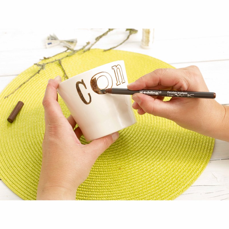 Porseleinstift | Edding 4200 | Bruin