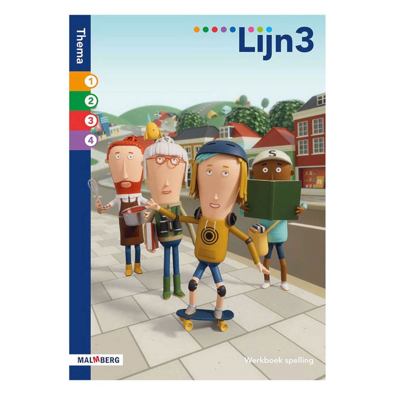 Spellingwerkboek thema 1-4 | Groep 3 | Lijn 3 | Versie 2 