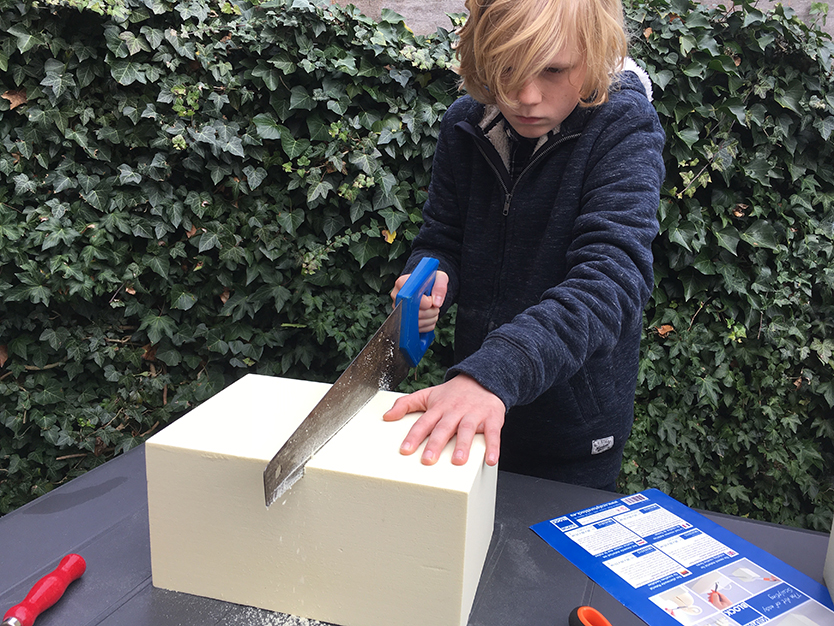 Sculpture blocks zagen