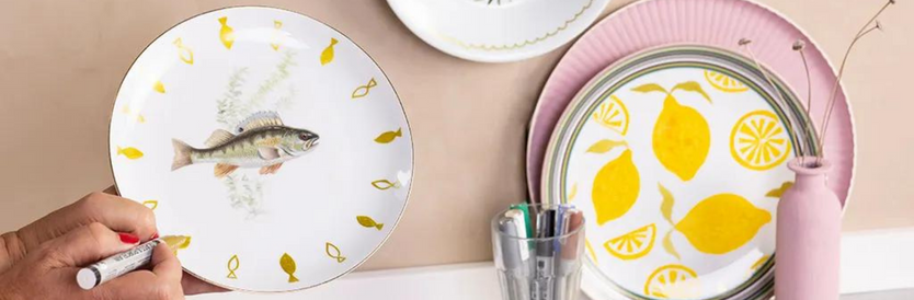 Knutselidee: upcycle oud porselein met glas- en porseleinstiften